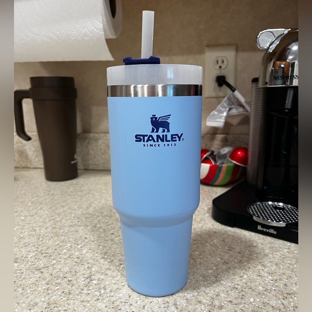 Light blue 30oz Stanley cup